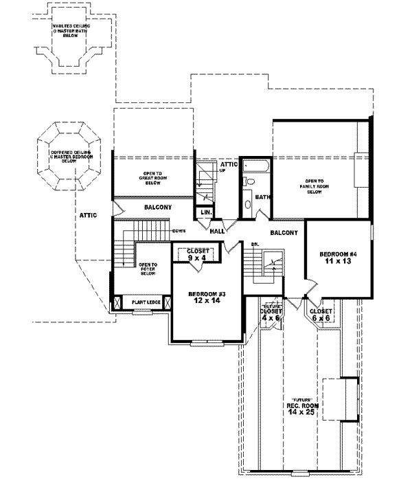 Upper/Second Floor Plan:6-1541