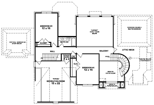 Upper/Second Floor Plan:6-1542