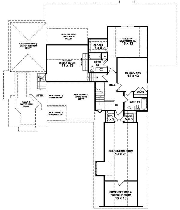 Upper/Second Floor Plan:6-1554