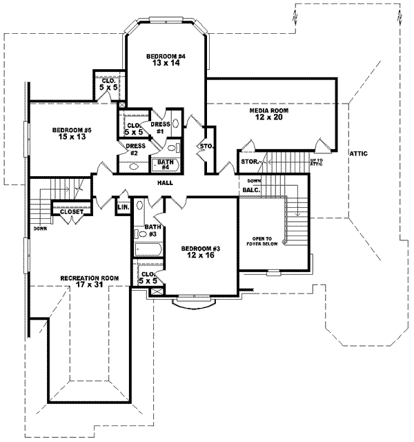 Upper/Second Floor Plan:6-1559