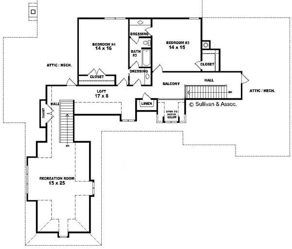 Upper/Second Floor Plan:6-1562