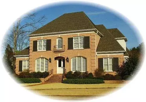 European house plans 6-1569 - front exterior, 4,783 sq ft, 5 bed, 4 bath house plans | Monster House Plans
