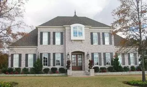 French Country house plans 6-1584 - front exterior, 5,330 sq ft, 5 bed, 4 bath house plans | Monster House Plans