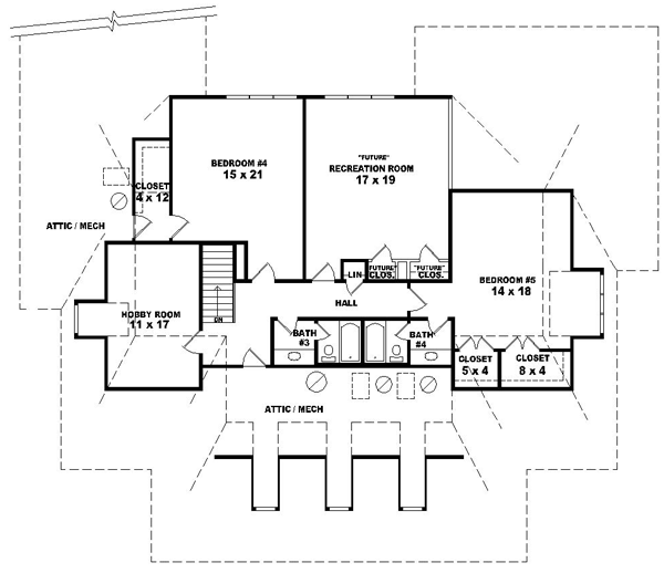 Upper/Second Floor Plan:6-1587