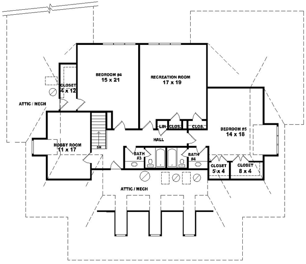 Upper/Second Floor Plan:6-1588