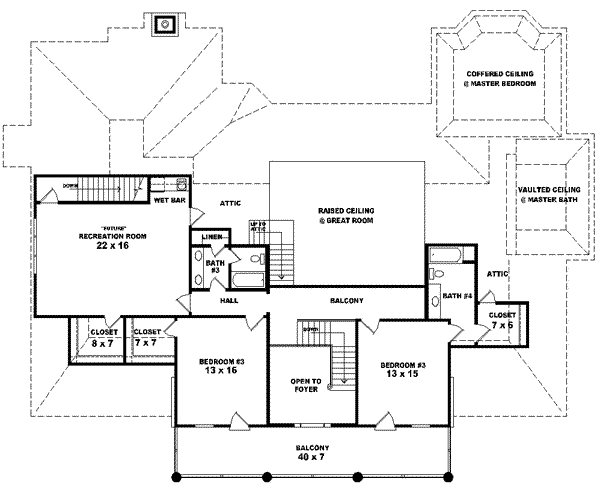 Upper/Second Floor Plan:6-1599