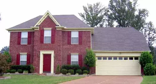Colonial house plans 6-1609 - front exterior, 1,879 sq ft, 3 bed, 2 bath house plans | Monster House Plans