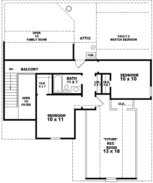Upper/Second Floor Plan:6-1622