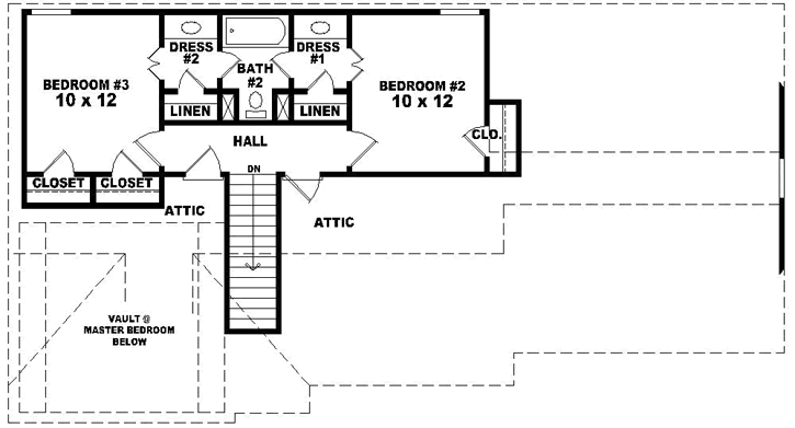 Upper/Second Floor Plan:6-1625