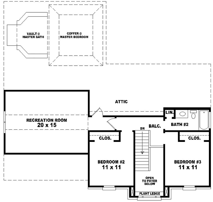 Upper/Second Floor Plan:6-1629