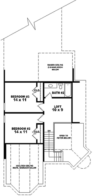 Upper/Second Floor Plan:6-1640