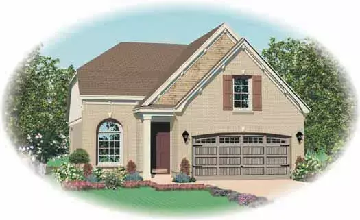Traditional house plans 6-1643 - front exterior, 1,897 sq ft, 3 bed, 2 bath house plans | Monster House Plans