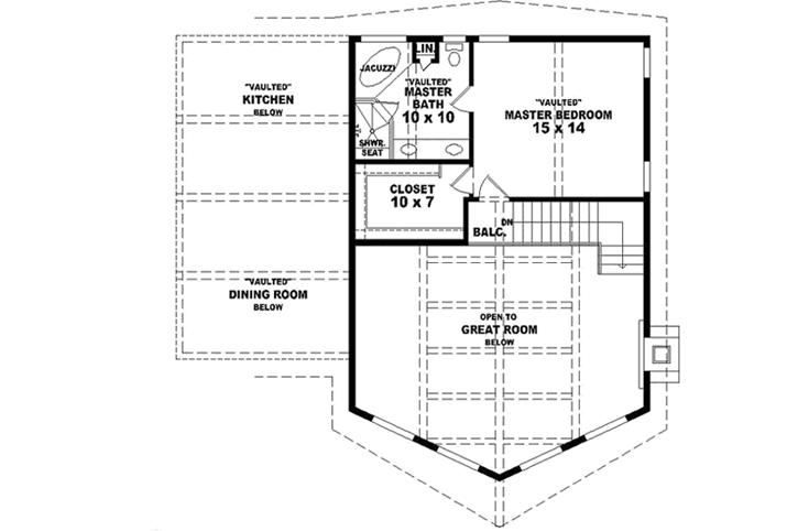 Upper/Second Floor Plan:6-1644