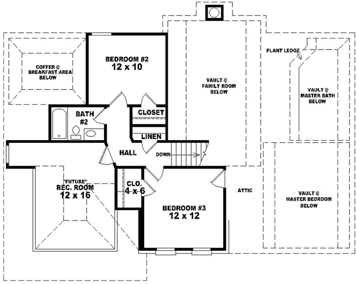 Upper/Second Floor Plan:6-1645