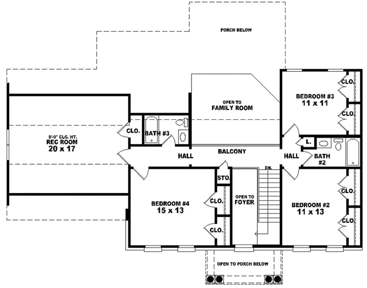 Upper/Second Floor Plan:6-1650