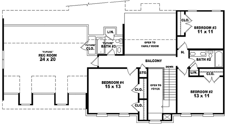 Upper/Second Floor Plan:6-1653