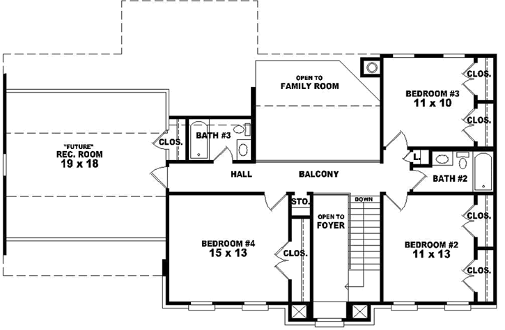 Upper/Second Floor Plan:6-1655