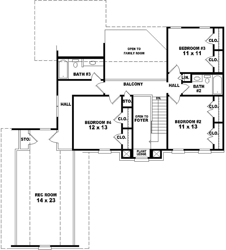 Upper/Second Floor Plan:6-1677