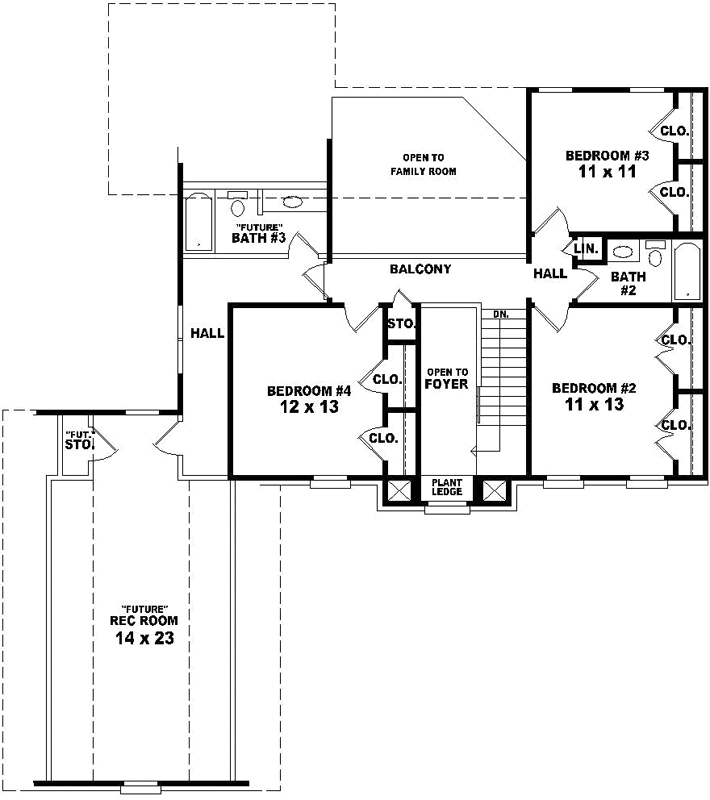 Upper/Second Floor Plan:6-1678