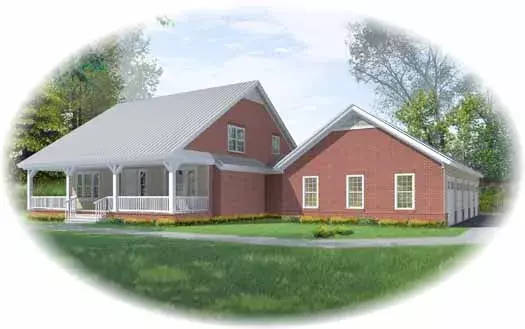 Country house plans 6-1710 - front exterior, 3,200 sq ft, 3 bed, 3 bath house plans | Monster House Plans