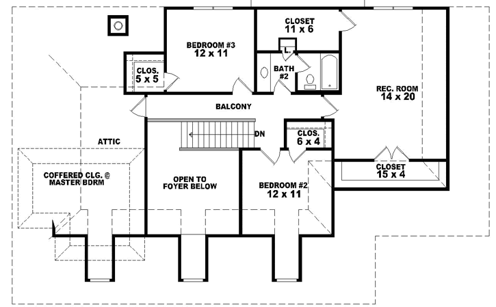 Upper/Second Floor Plan:6-1713