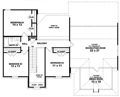 Upper/Second Floor Plan:6-1724