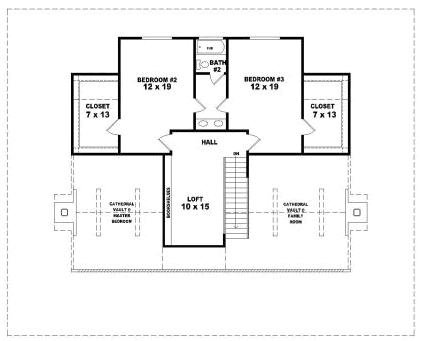 Upper/Second Floor Plan:6-1732