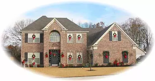 Traditional house plans 6-1738 - front exterior, 3,037 sq ft, 3 bed, 2 bath house plans | Monster House Plans