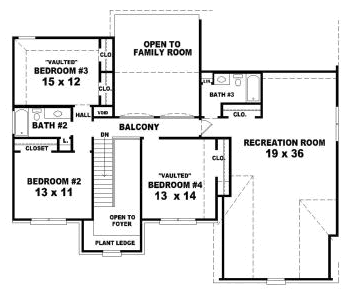 Upper/Second Floor Plan:6-1739