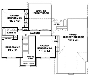 Upper/Second Floor Plan:6-1742