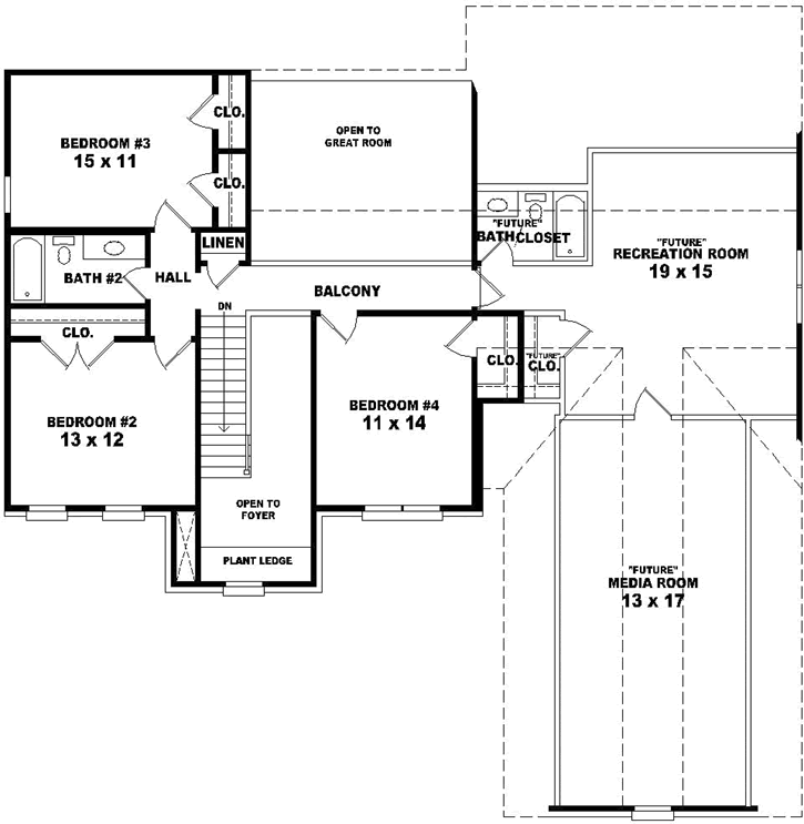 Upper/Second Floor Plan:6-1743
