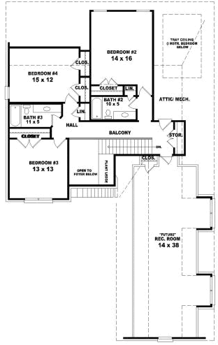 Upper/Second Floor Plan:6-1749