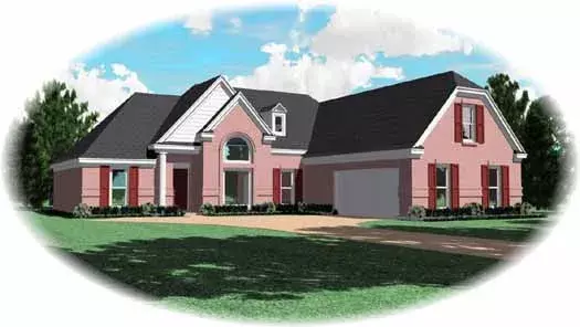 Traditional house plans 6-1763 - front exterior, 2,189 sq ft, 3 bed, 2 bath house plans | Monster House Plans