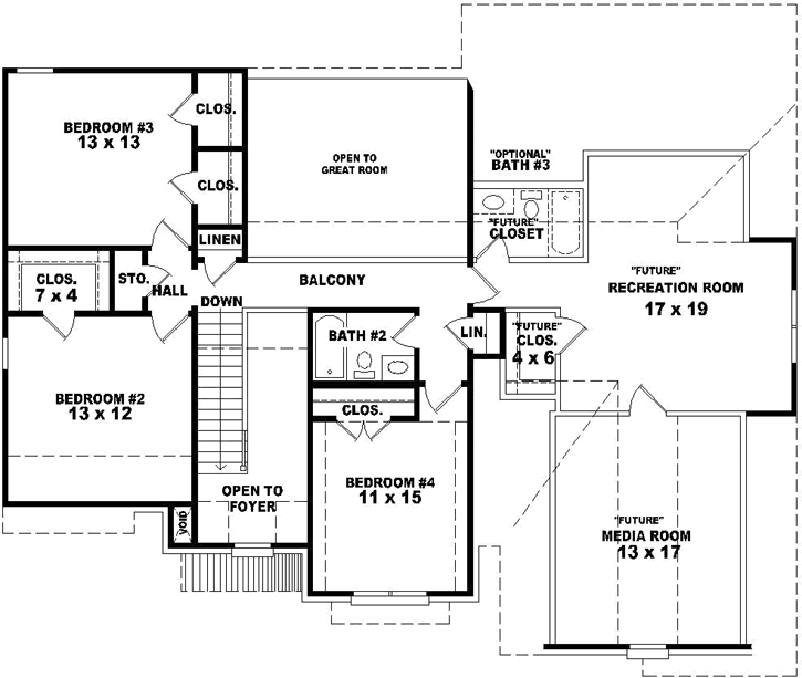 Upper/Second Floor Plan:6-1769