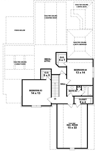 Upper/Second Floor Plan:6-1787