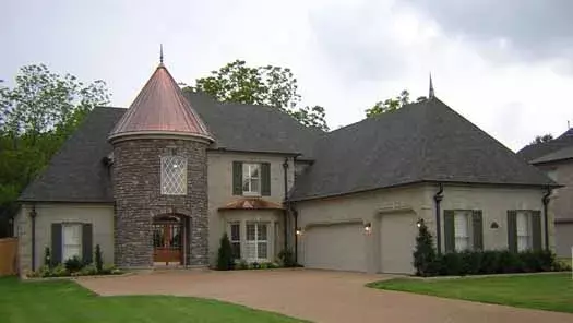 European house plans 6-1820 - front exterior, 3,402 sq ft, 4 bed, 4 bath house plans | Monster House Plans