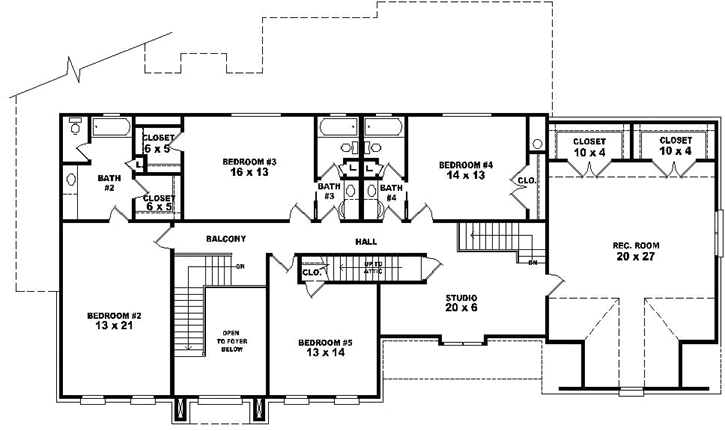 Upper/Second Floor Plan:6-1830