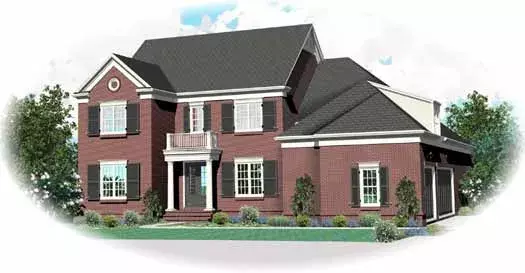 Traditional house plans 6-1838 - front exterior, 5,233 sq ft, 4 bed, 4 bath house plans | Monster House Plans