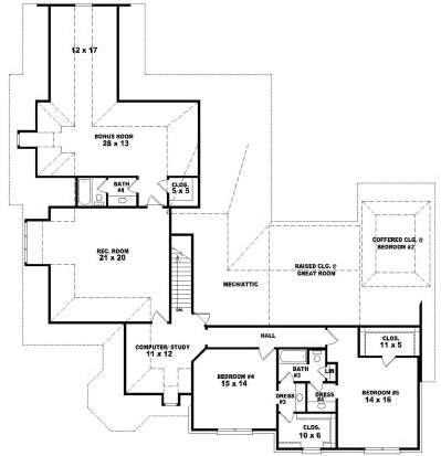Upper/Second Floor Plan:6-1859