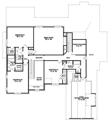 Upper/Second Floor Plan:6-1862