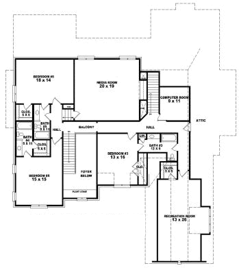 Upper/Second Floor Plan:6-1863