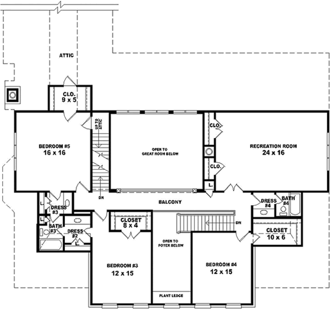 Upper/Second Floor Plan:6-1873