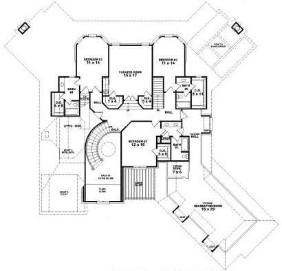 Upper/Second Floor Plan:6-1874