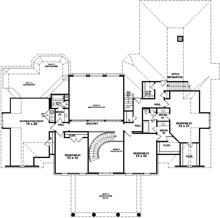 Upper/Second Floor Plan:6-1883