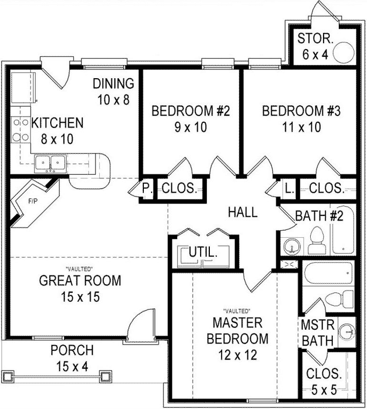 Main Floor Plan: 6-1921