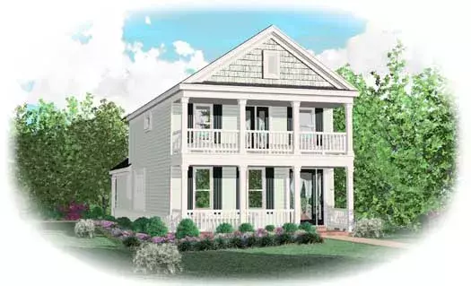 Country house plans 6-1929 - front exterior, 1,842 sq ft, 3 bed, 3 bath house plans | Monster House Plans