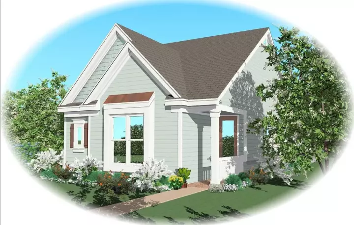 Traditional house plans 6-1949 - front exterior, 1,652 sq ft, 2 bed, 2 bath house plans | Monster House Plans