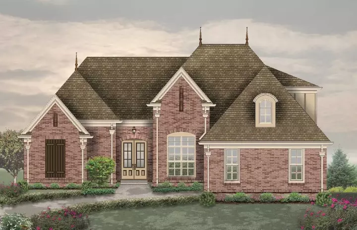 French Country house plans 6-1978 - front exterior, 2,691 sq ft, 4 bed, 3 bath house plans | Monster House Plans