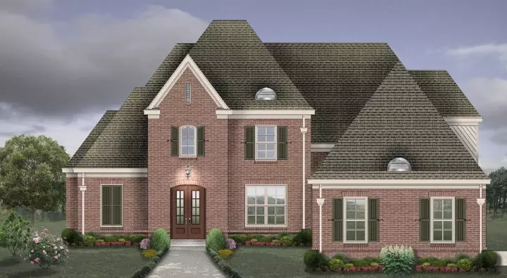 French Country house plans 6-1983 - front exterior, 3,219 sq ft, 4 bed, 3 bath house plans | Monster House Plans