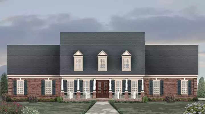 Country house plans 6-1997 - front exterior, 3,972 sq ft, 4 bed, 3 bath house plans | Monster House Plans